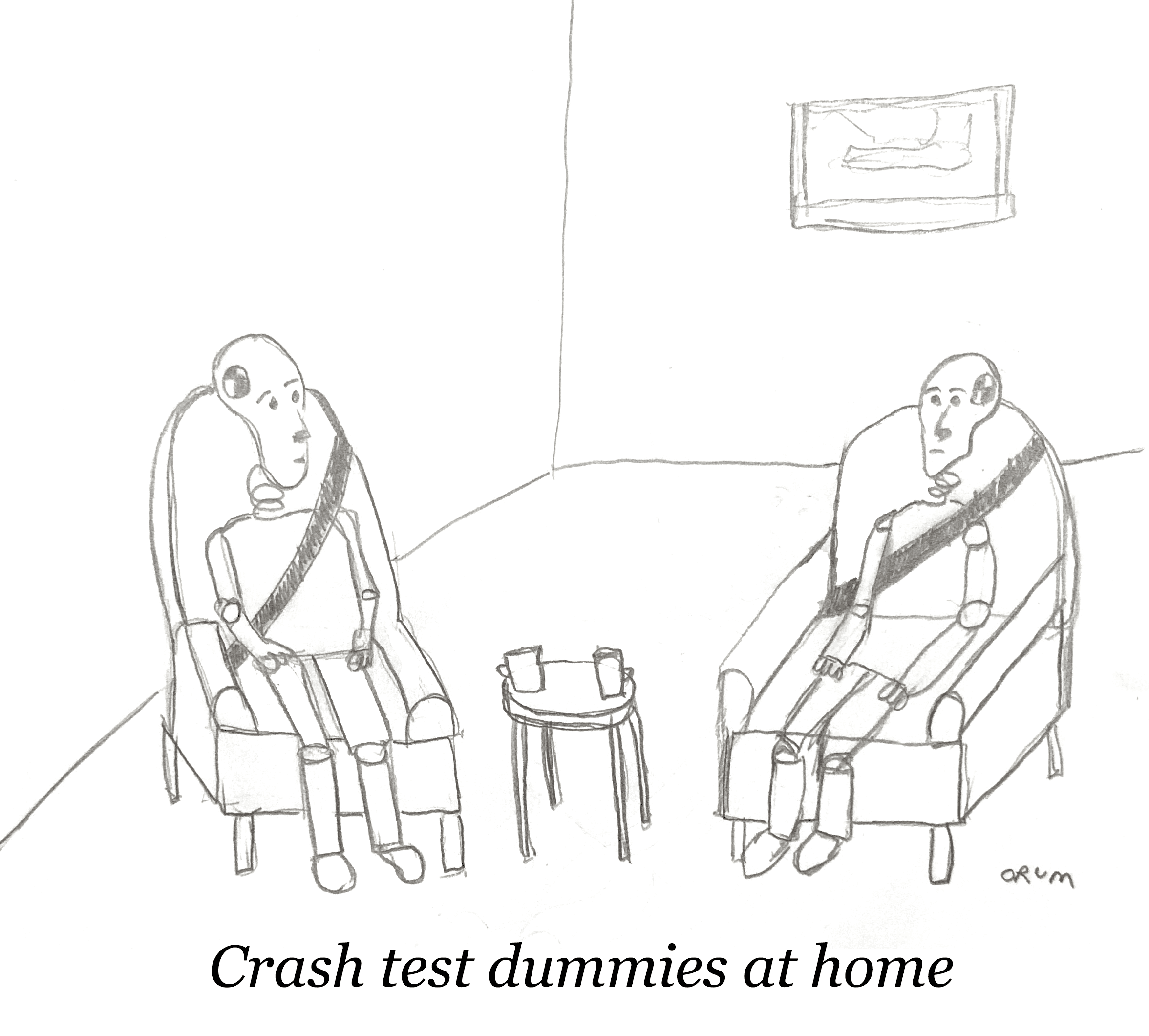 Crash test dummies Orum Cartoons